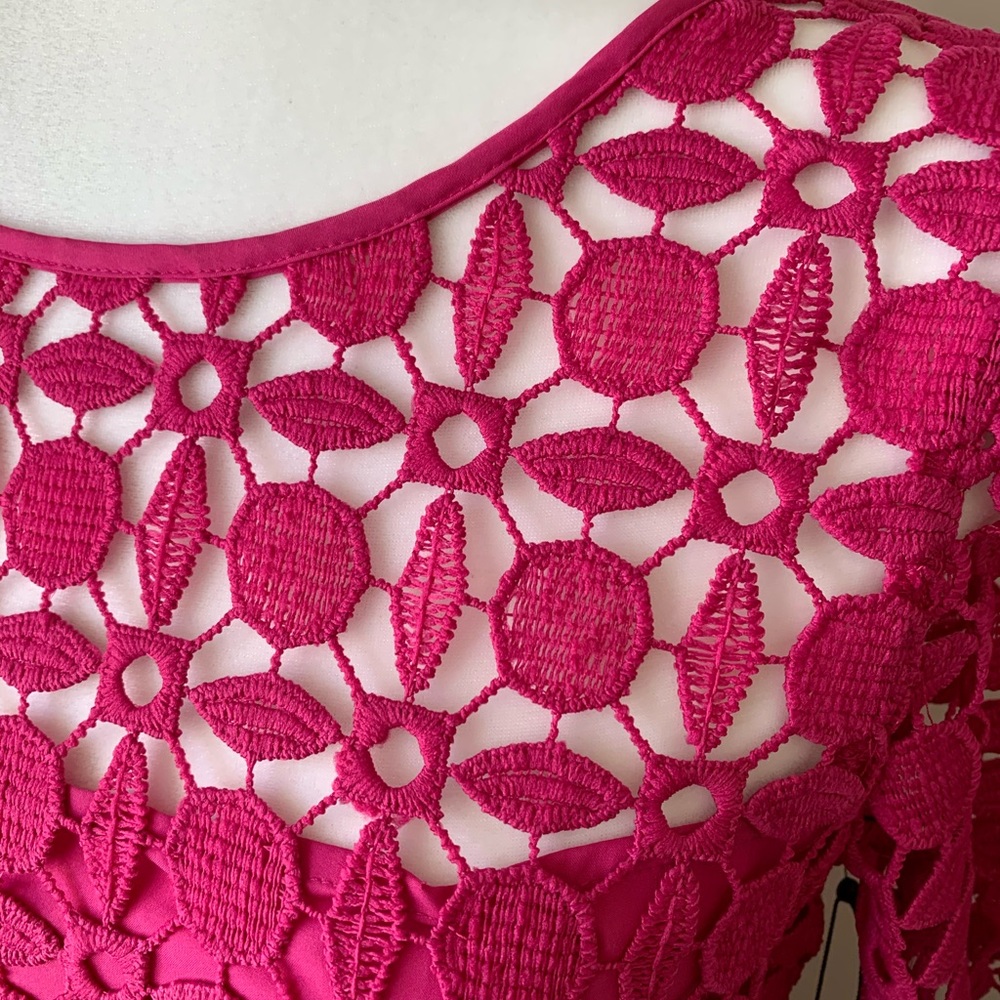 LAUNDRY by Shelli Segal Pink Lace Dress - Picture 6 of 10